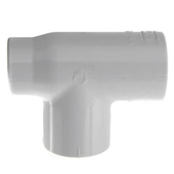 3/4" x 1/2" x 3/4" PVC Sch. 40 Spec. Reinforced Threaded Tee (Socket x FIPT x Socket)