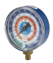 2-1/2" Blue Single Test Compound Gauge with 19110 Quick Coupler (R-12/22/502)