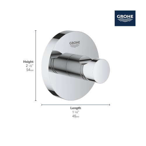 Essentials Robe Hook (StarLight Chrome) 3 Essentials Robe Hook (StarLight Chrome)