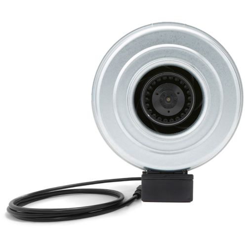 Model FGC 6, 6" Inline Centrifugal Fan w/ Cord, Metal Housing, 120V (289 CFM)