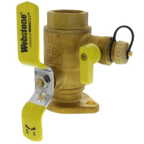 1-1/2" Threaded Isolator Flange with Drain