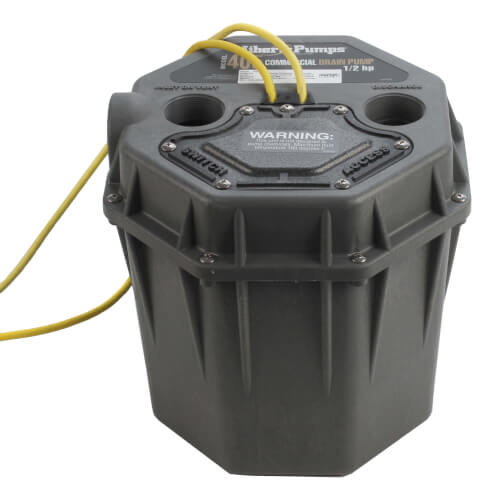 1/2 HP Commercial High Head Drain Pump - 115v - 10 ft Cord, 2" Connections