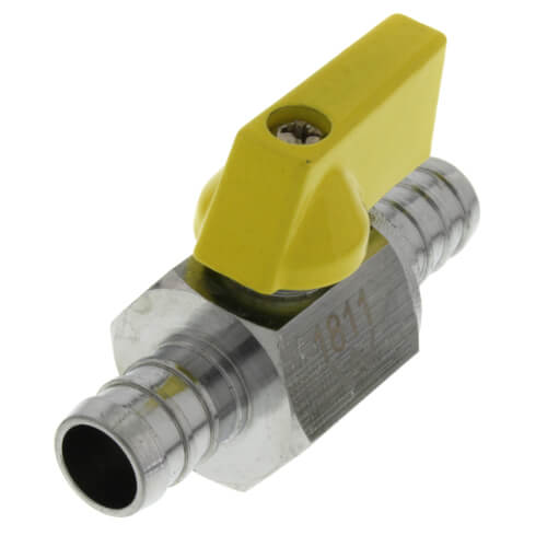 1/2" PEX Chrome Plated Mini Ball Valve