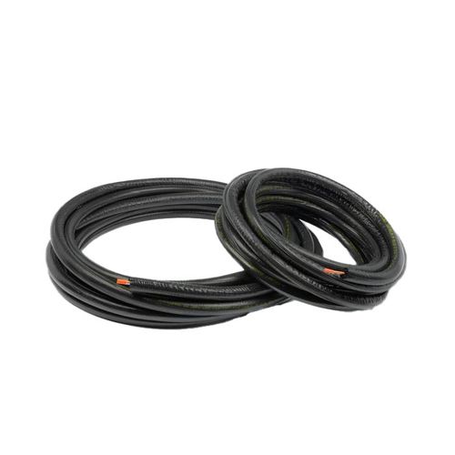 1/4" LL x 1/2" SL Mini Split Refrigerant Line Set, 1/2" Black Insulation (25 Ft.)