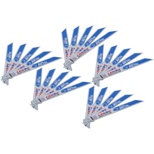 B818R - 8" Bi-Metal Reciprocating Blade, 25-pk (Thin Metal and Medium Metal)