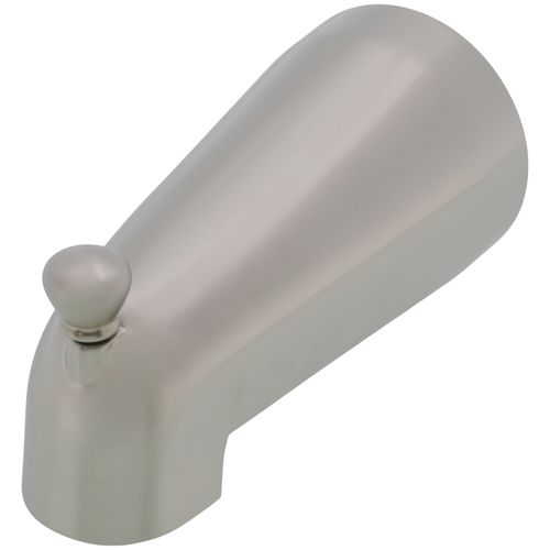 Brushed Nickel 5-1/2" Diverter Tub Spout, IPS