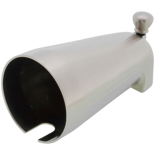 Brushed Nickel 5-1/2" Diverter Tub Spout, IPS