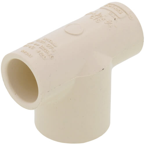 1/2" x 1/2" x 3/4" CPVC CTS Reducing Tee (Socket) 2 1/2" x 1/2" x 3/4" CPVC CTS Reducing Tee (Socket)