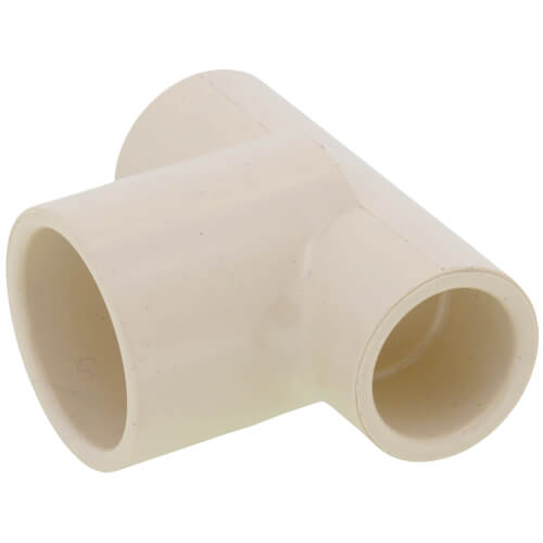 1/2" x 1/2" x 3/4" CPVC CTS Reducing Tee (Socket) 3 1/2" x 1/2" x 3/4" CPVC CTS Reducing Tee (Socket)