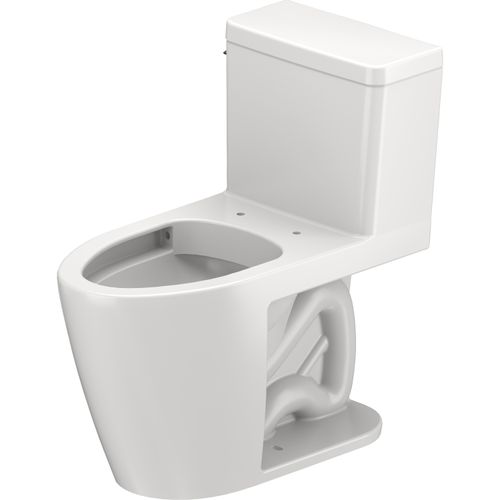 D-Neo PRO 1.28 GPF Rimless Elongated Toilet Bowl, Single Flush, ADA Compliant, w/ DuraShield and Left Lever Flush, Less Seat (White)