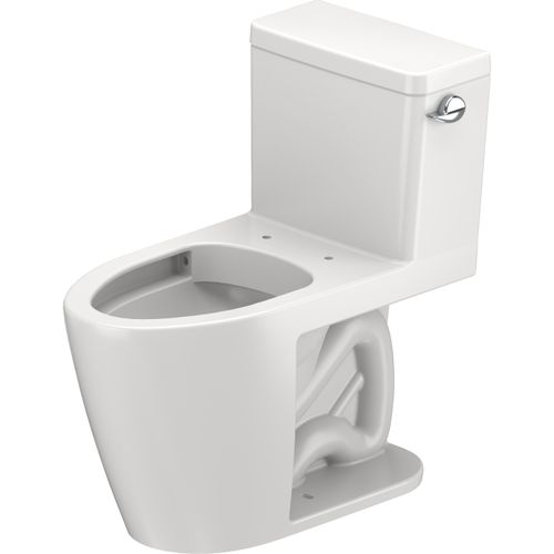 D-Neo PRO 1.28 GPF Rimless Elongated Toilet Bowl, Single Flush, ADA Compliant, w/ DuraShield and Right Lever Flush, Less Seat (White)