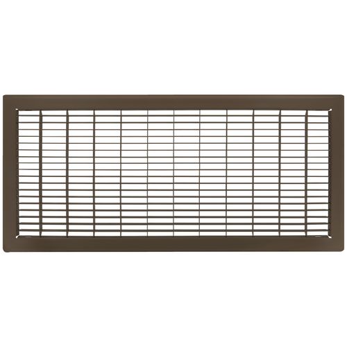 10" x 24" Floor Return Air Grille (Brown)