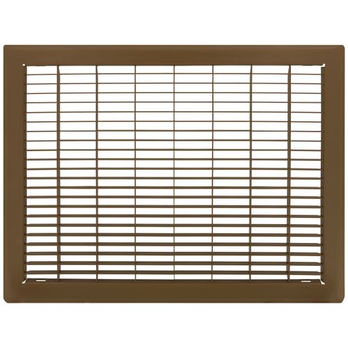 12" x 16" Floor Return Air Grille (Brown)