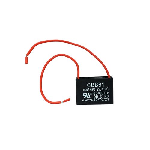 Capacitor, 16uF, RoHS, Rectangular (250v)