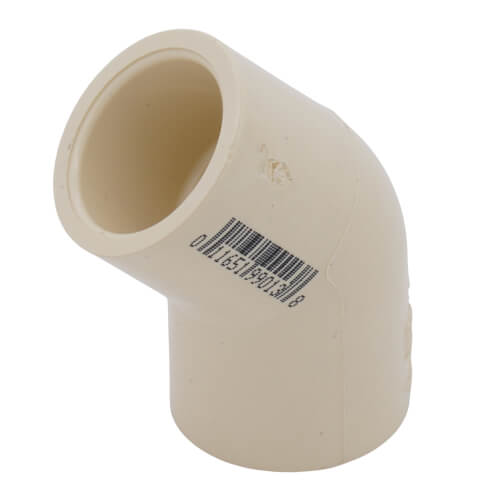 1/2" CPVC CTS 45Â° Elbow (Socket)