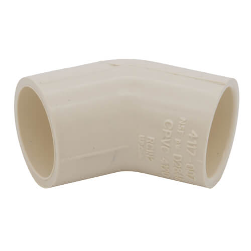 3/4" CPVC CTS 45Â° Elbow (Socket)