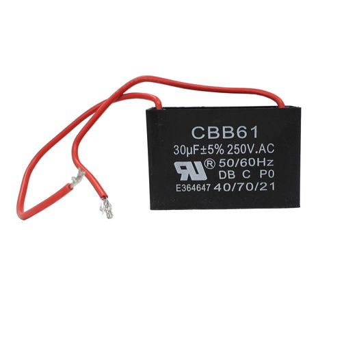 Capacitor, 30uF, RoHS, Rectangular (250v)
