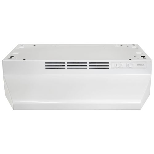 24" White, 2 Speed Under Cabinet Range Hood