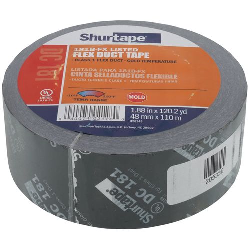 DC 181 Black Printed Flex Duct Tape (2" x 360')