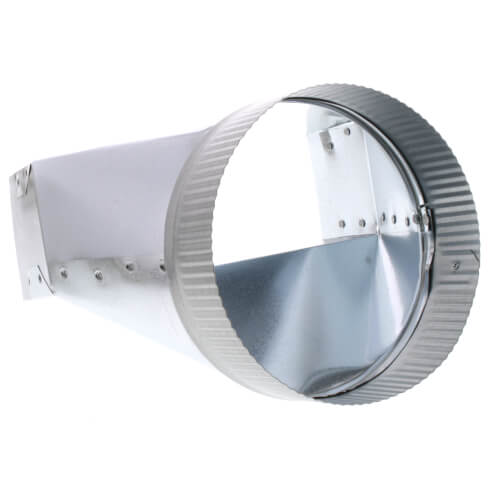 3-1/4" x 10" to 7" Round Duct Transition