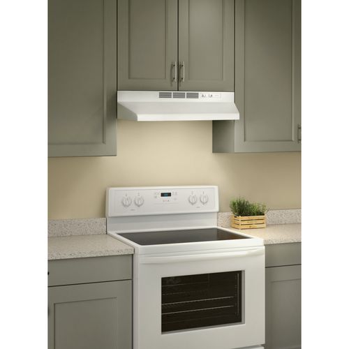 30" 41000 Series 2 Speed White Non-Ducted Range Hood