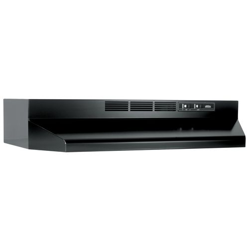 30" Black, 2 Speed Under Cabinet Range Hood