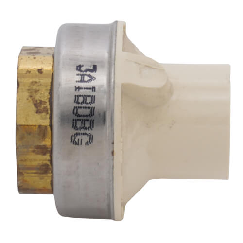 1/2" CTS CPVC Female Adapter w/ Gasket (Socket x Brass FPT)