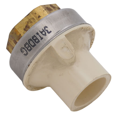 1/2" CTS CPVC Female Adapter w/ Gasket (Socket x Brass FPT)
