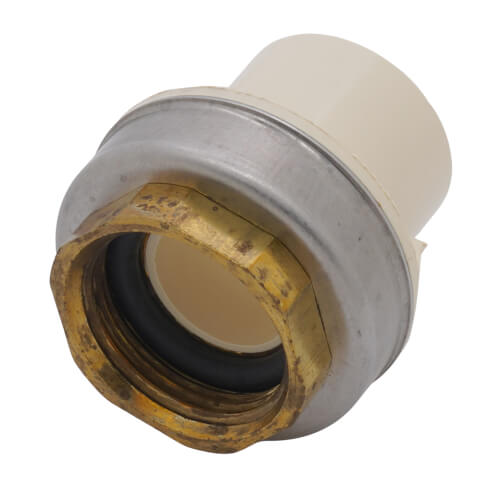 3/4" CTS CPVC Female Adapter w/ Gasket (Socket x Brass FPT)