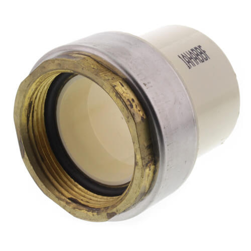 1-1/2" CTS CPVC Female Adapter w/ Gasket (Socket x Brass FPT)