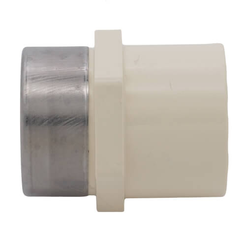 1" x 3/4" CTS CPVC Female Adapter w/ Stainless Steel Collar (Socket x FIPT)
