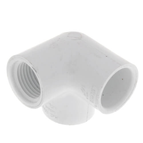 1/2" PVC Sch. 40 90° Elbow w/ Side Outlet (Socket x FIPT)