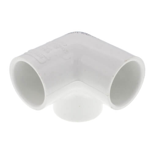 3/4" PVC Sch. 40 90° Elbow w/ Side Outlet (Socket x FIPT)