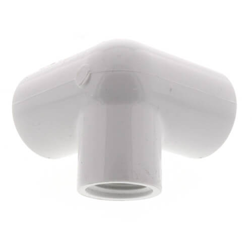 3/4" x 1/2" PVC Sch. 40 90° Elbow w/ Side Outlet (Socket x FIPT)