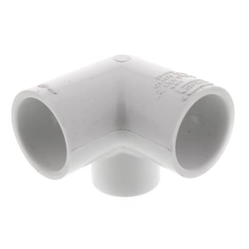 3/4" x 1/2" PVC Sch. 40 90° Elbow w/ Side Outlet (Socket x FIPT)