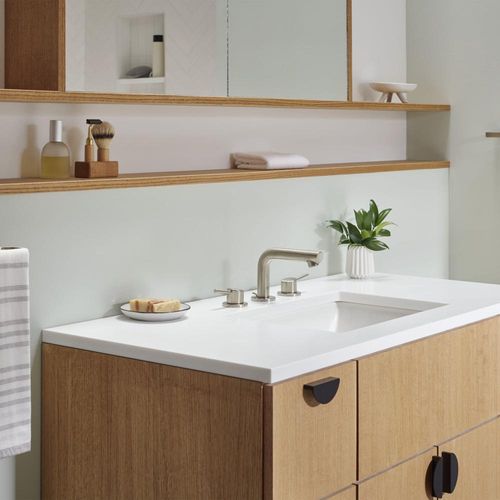 Concetto Three-Hole Bathroom Faucet (Brushed Nickel), 20572EN1 4 Concetto Three-Hole Bathroom Faucet (Brushed Nickel), 20572EN1