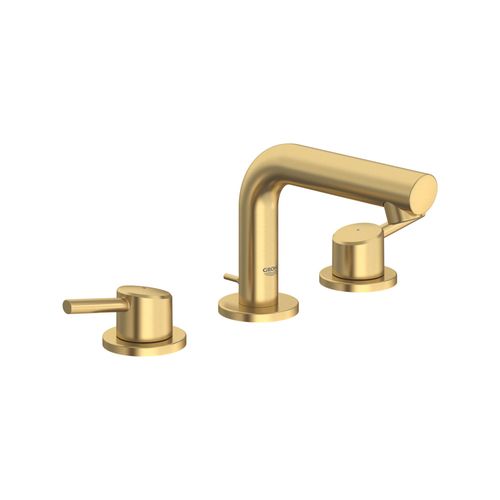 8" Widespread 2-Handle S-Size Bathroom Faucet, 1.2 Gpm (Brushed Gold)