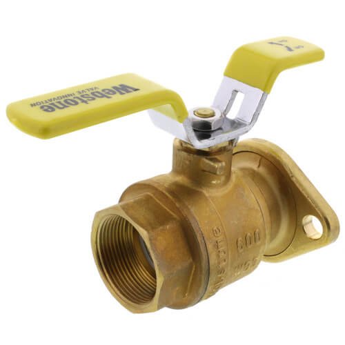 1-1/2" Full Port Brass Isolator Uni-Flange Ball Valve w/ Detachable Rotating Flange