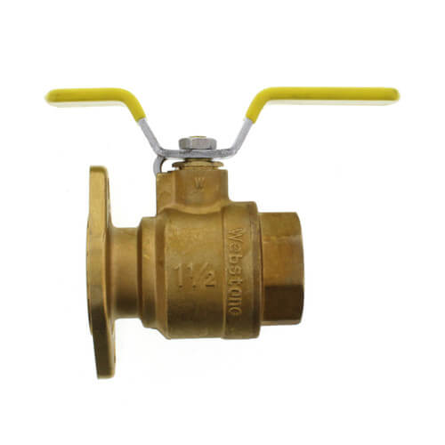 1-1/2" Full Port Brass Isolator Uni-Flange Ball Valve w/ Detachable Rotating Flange