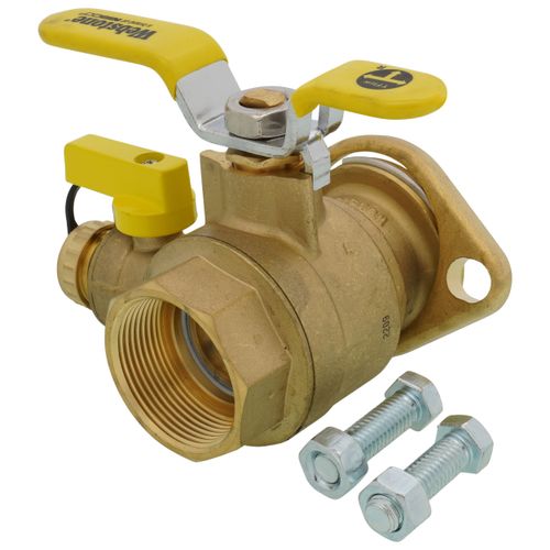 1-1/2" Threaded Isolator w/ MF Drain & Rotating Flange - High Velocity - Lead Free 2 1-1/2" Threaded Isolator w/ MF Drain & Rotating Flange - High Velocity - Lead Free