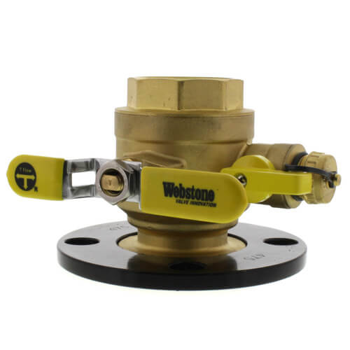 2" Threaded Round Isolator w/ Detachable Rotating Flange, Hi-Flow Hose Drain