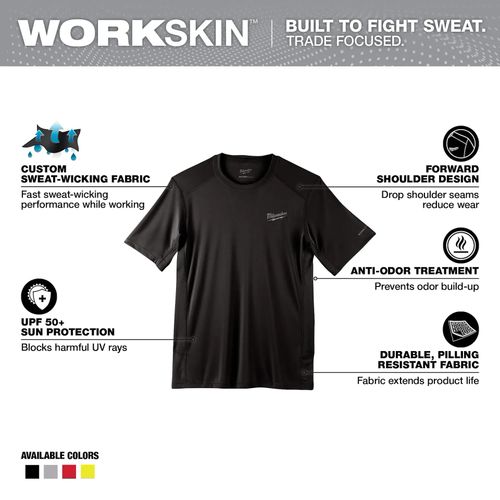 WORKSKIN Lightweight Performance Shirt - Short Sleeve (Size Large) 6 WORKSKIN Lightweight Performance Shirt - Short Sleeve (Size Large)