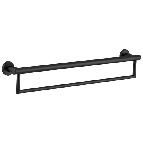 24" Contemporary Towel Bar w/ Assist Bar (Matte Black), 41519-BL
