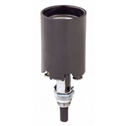 Incandescent Lampholder, Bottom Turn Knob Switch, Candle, Medium Base, 660w-250v1 1/16"es
