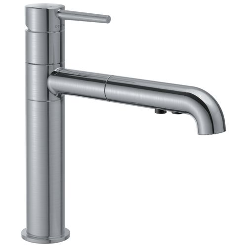 Trinsic Single Handle Pull-Out Kitchen Faucet (Arctic Stainless), 4159-AR-DST