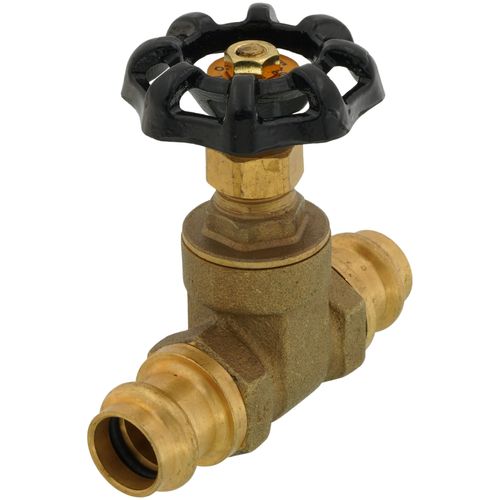 1/2" Press Gate Valve (Lead-Free Brass)