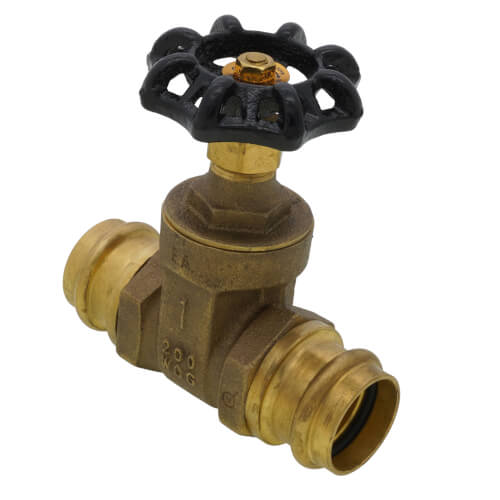 3/4" Press Gate Valve (Lead-Free Brass)
