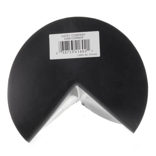 Corner Dam for PVC Shower Pan Liner