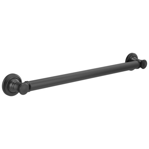 Traditional 24" Decorative Ada Grab Bar (Matte Black), 41624-BL