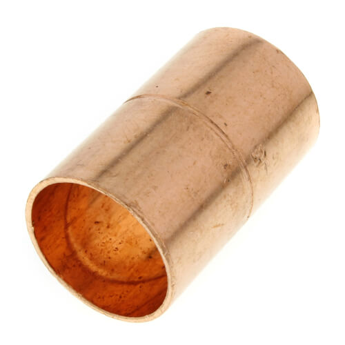 1-1/8" OD ACR Copper Coupling w/ Roll Stop